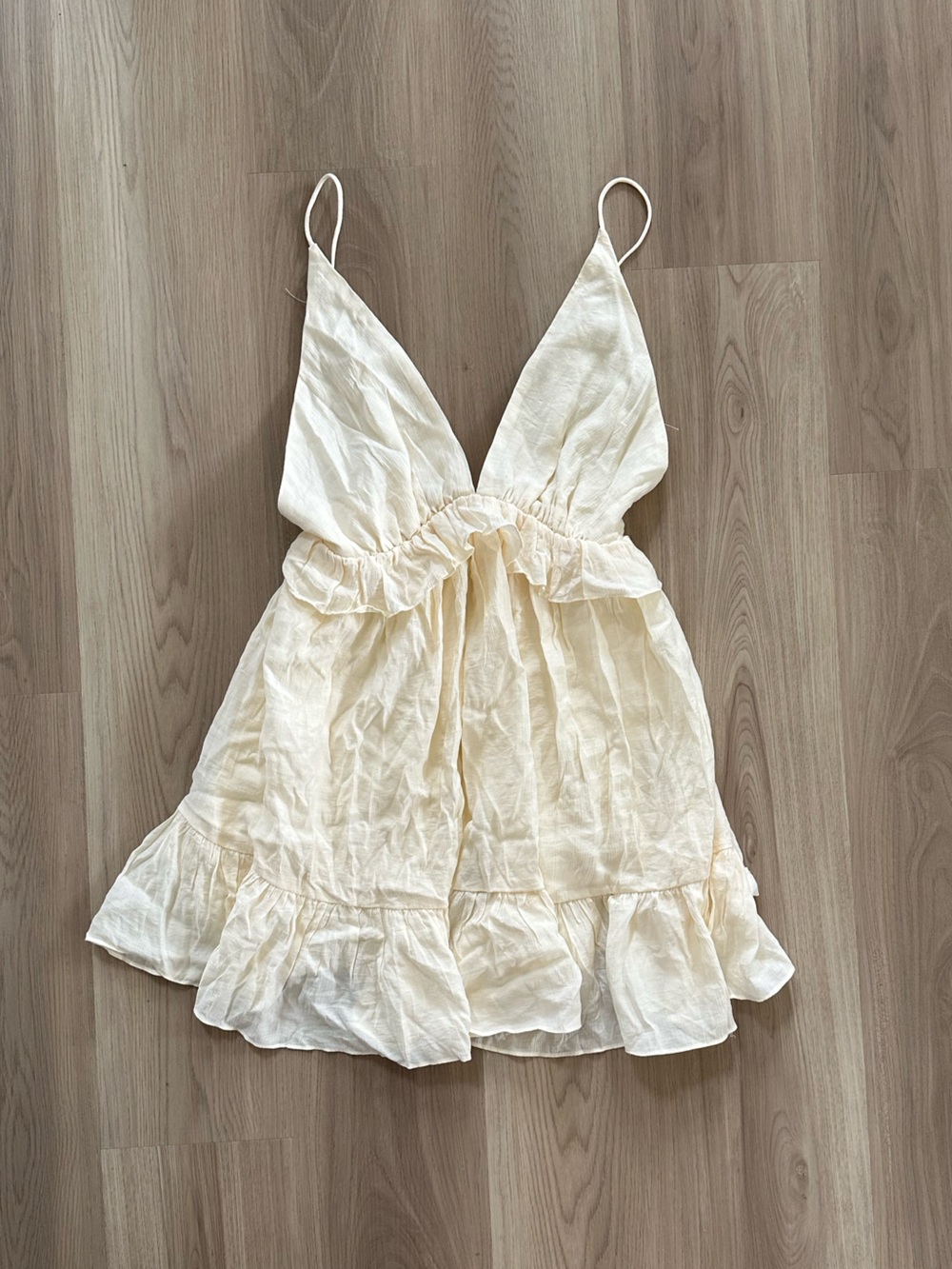 Nastygal Frill Low Back Mini Dress